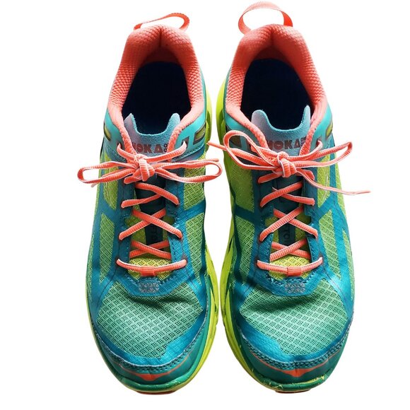 HOKA W Clifton Running ShoesSuper Bright Colors Size 9.5 - Picture 3 of 16